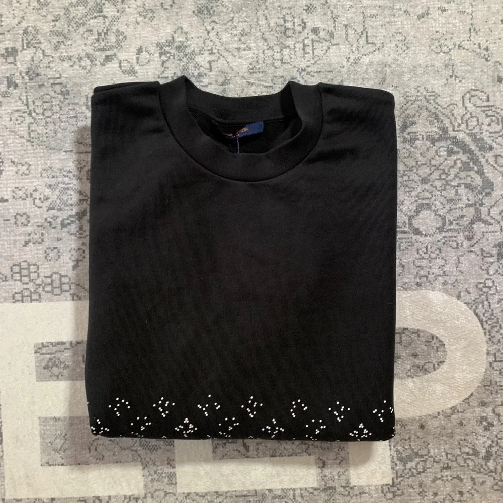 Louis Vuitton Monogram Gradient Sweatshirt Mens L Black Excellent Crewneck LV - Picture 4 of 4